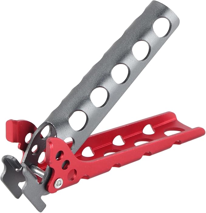 Pince en acier inoxydable anti-scalade pour assiettes, pince à cuisiner pour déplacer les assiettes chaudes ou les bols avec de la nourriture hors du four à micro-ondes Instant Pot (Rouge) - Image 1
