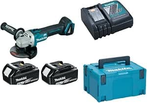 MAKITA DGA506RTJ Angle Grinder 18V LXT Ø125 mm (2x5.0 Ah) in MAKPAC