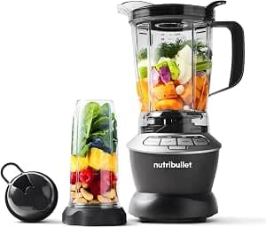 nutribullet Full Size Blender, Electric Blender, Multifunctional Hand Blender, Professional Blender, 1000 Watt Power, 1.6L Beaker, Grey, NBF450DG