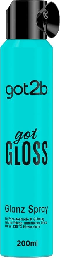 got2b The gotGloss Gloss Spray (200 ml) provides up to 48 hours of frizz control and ultimate shine, styling spray protects hair from temperatures up to 230°C - Image 1