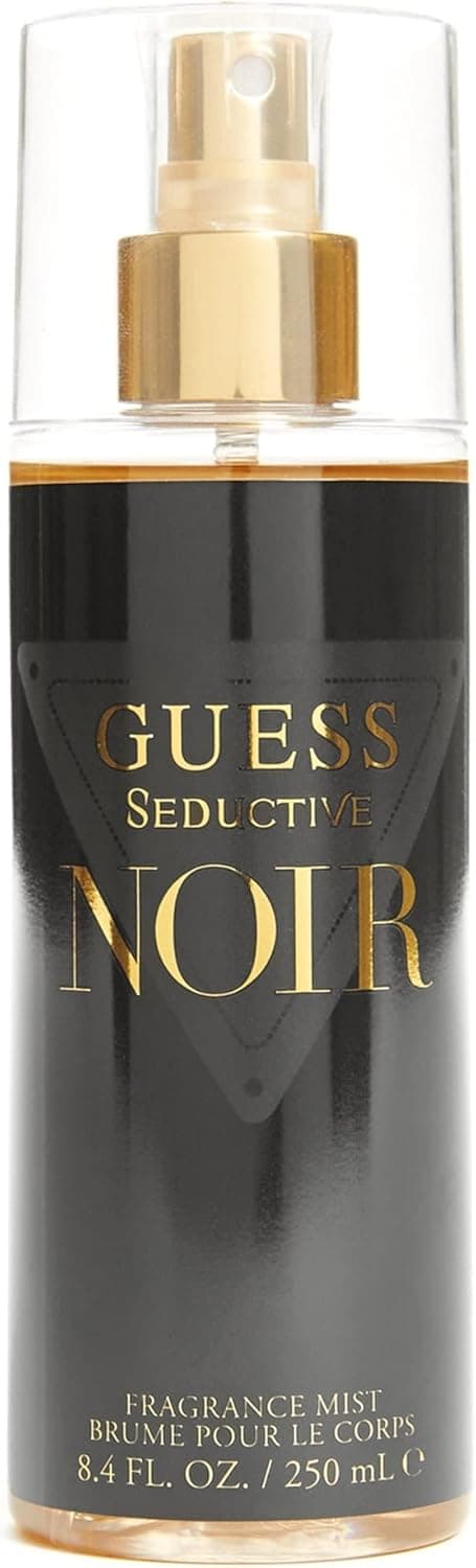 GUESS Seductive Noir Perfume Mist for Women, Floral Fragrance, Bergamot, Iris, Jasmine, Vanilla, Sensual Scent, 250 ml
