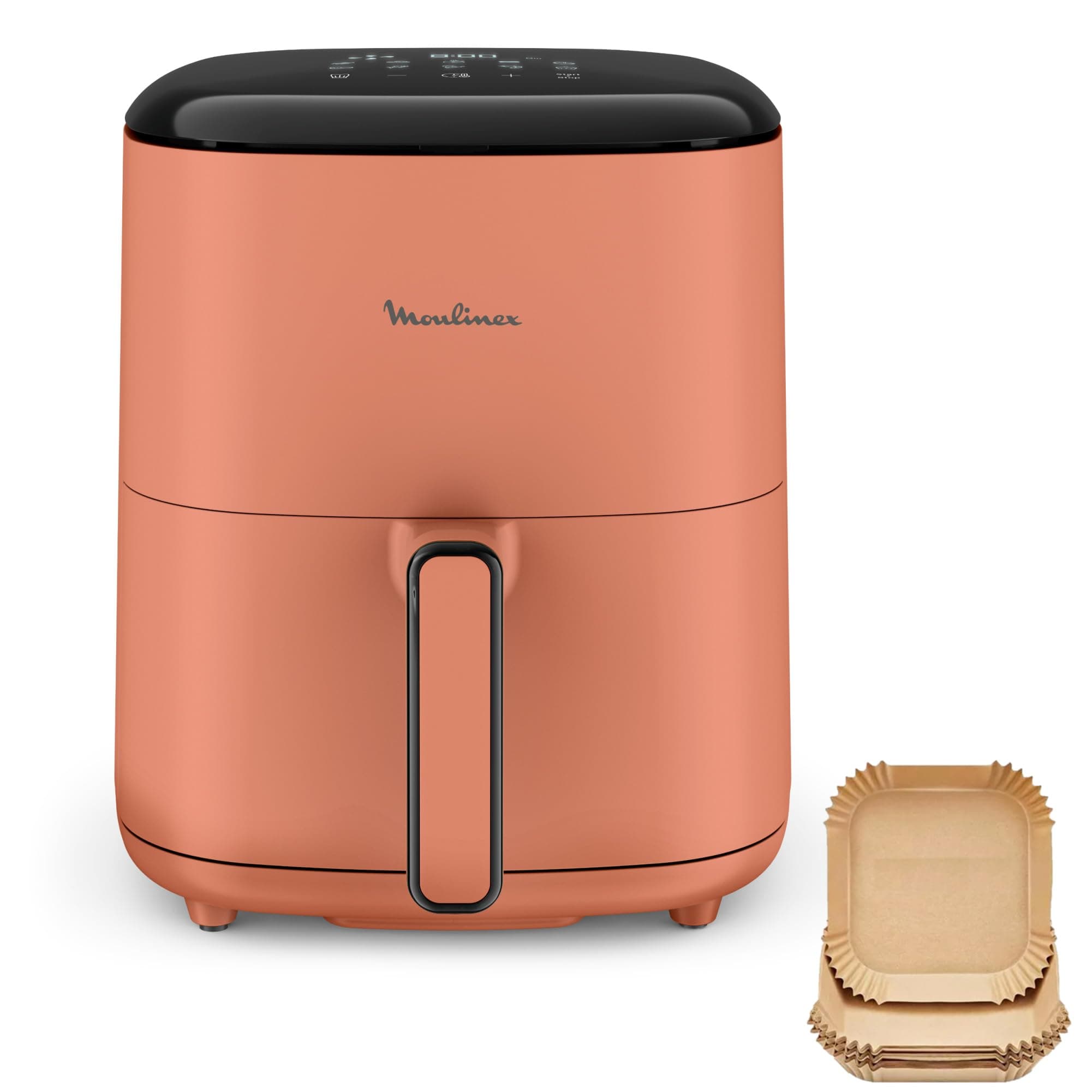 Moulinex Easy Fry POP TERRACOTTA 5L, air fryer, Up to 6 people, 10 Intuitive Programs, Digital Touch Screen, Time and Energy Saving, EZ245TF0 - Image 1