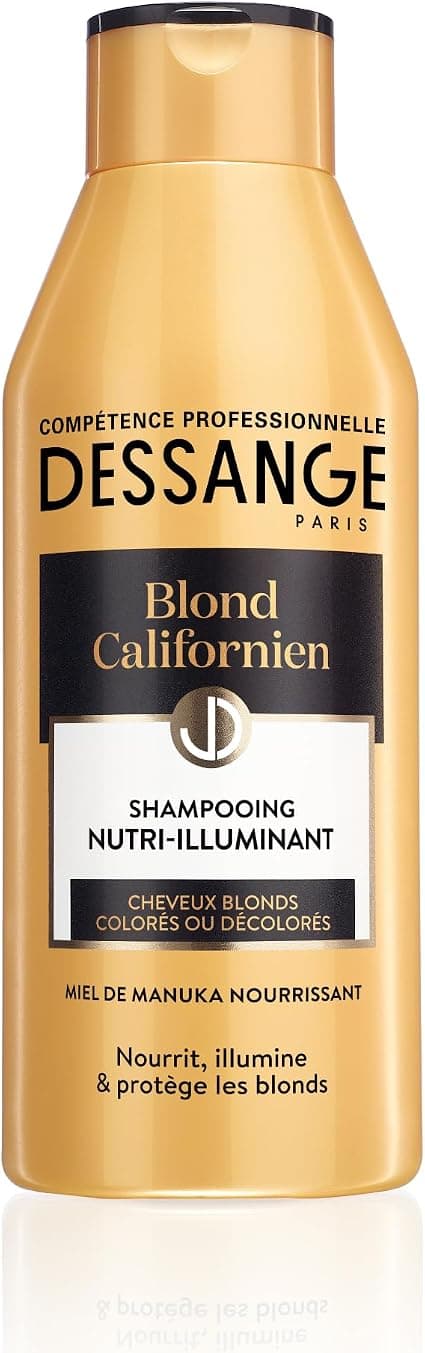 DESSANGE - Nutri-Illuminating Shampoo Californian Blonde - Formula Enriched With Manuka Honey - Nourishes, Brightens & Protects - For Blonde, Colored Or Bleached Hair - 250ml - Image 1