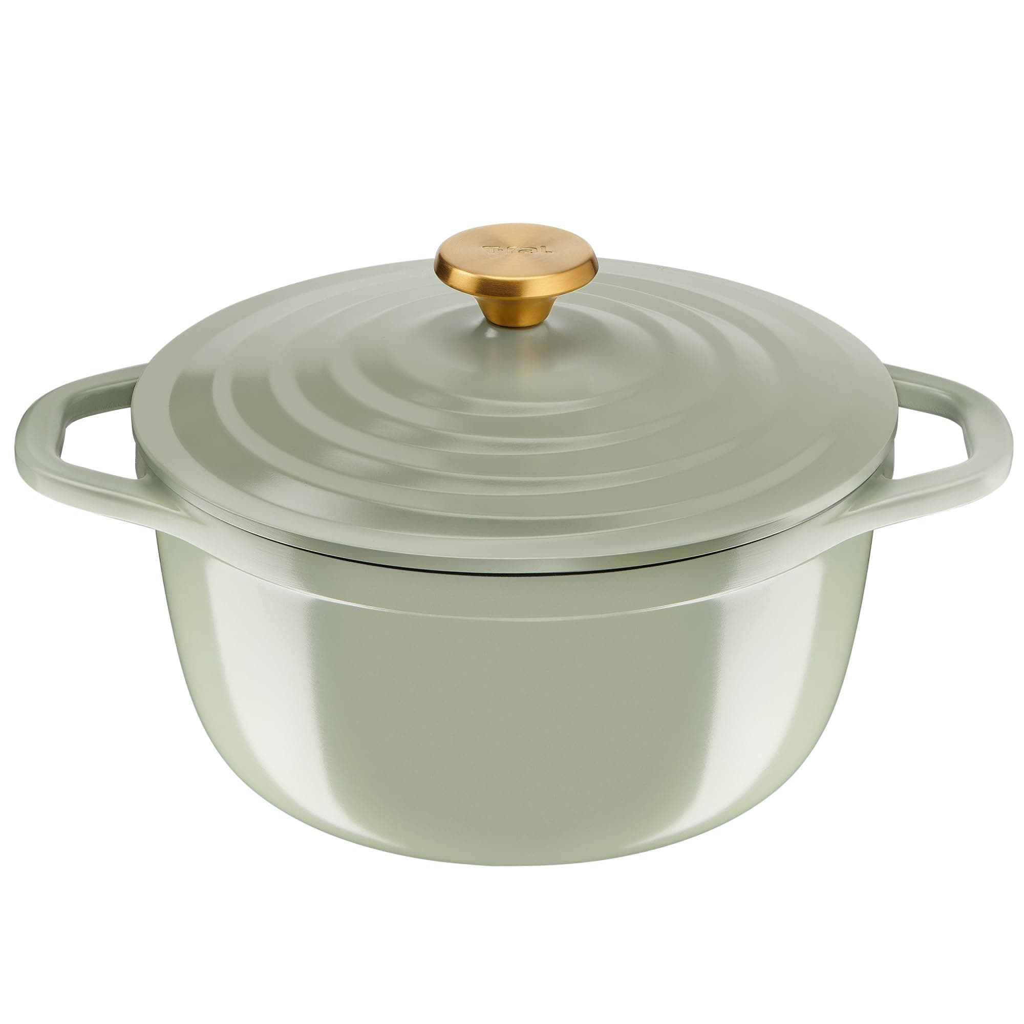 Tefal Cast aluminium casserole 24 cm, 4-5 persons, Induction, Lightweight cast aluminium, Easy cleaning, Ceramic coating, Condensation lid, Oven, Air Soft Light E2664625 - Image 1