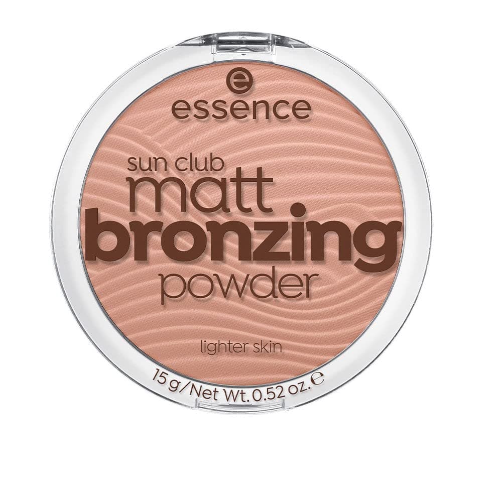 essence sun club matt bronzing powder poudre bronzante mate, bronzeur, nude, mattifying, matte (15g) - Image 1