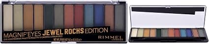 Rimmel - Eyeshadow Palette Magnif'Eyes 12 Pan - Matte, satin and glossy finish - Long-lasting - 009 Jewel Rocks Edition - 0.5 oz - Image 1