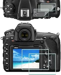 ULBTER D850 Screen Protector Films for Nikon D850 Camera, D850 Optical Tempered Glass 0.3 mm Hardness 9H Anti-Scratch Anti-Fingerprint Anti-Bubble Pack of 4