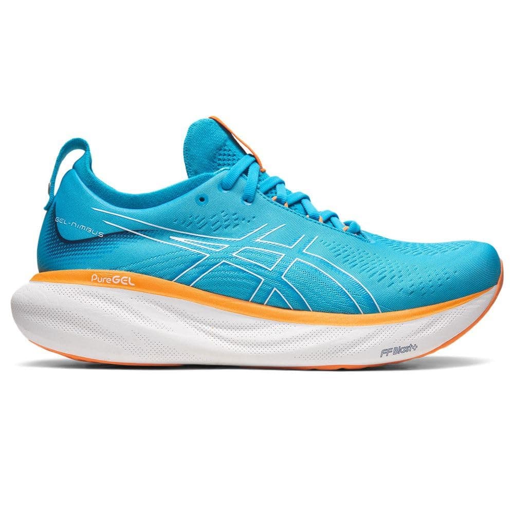 ASICS Nimbus 25 Chaussure de Course sur Route pour Homme Azur Blanc - Image 10