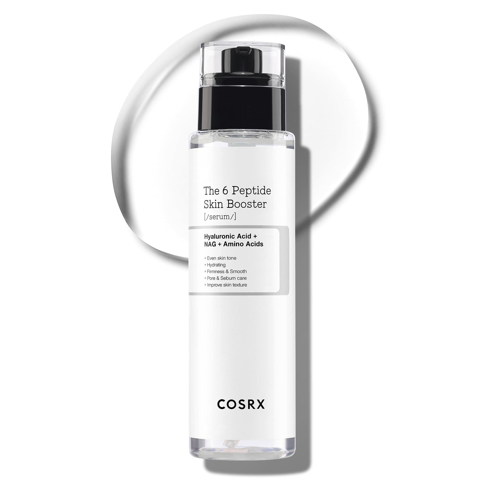 COSRX 6 Peptide Collagen Booster Toner Serum, Facial Essence Boosting Skin Renewal, Niacinamide & Hyaluronic Acid for All Skin Types, Korean Skin Care 150ml (Pack of 1)