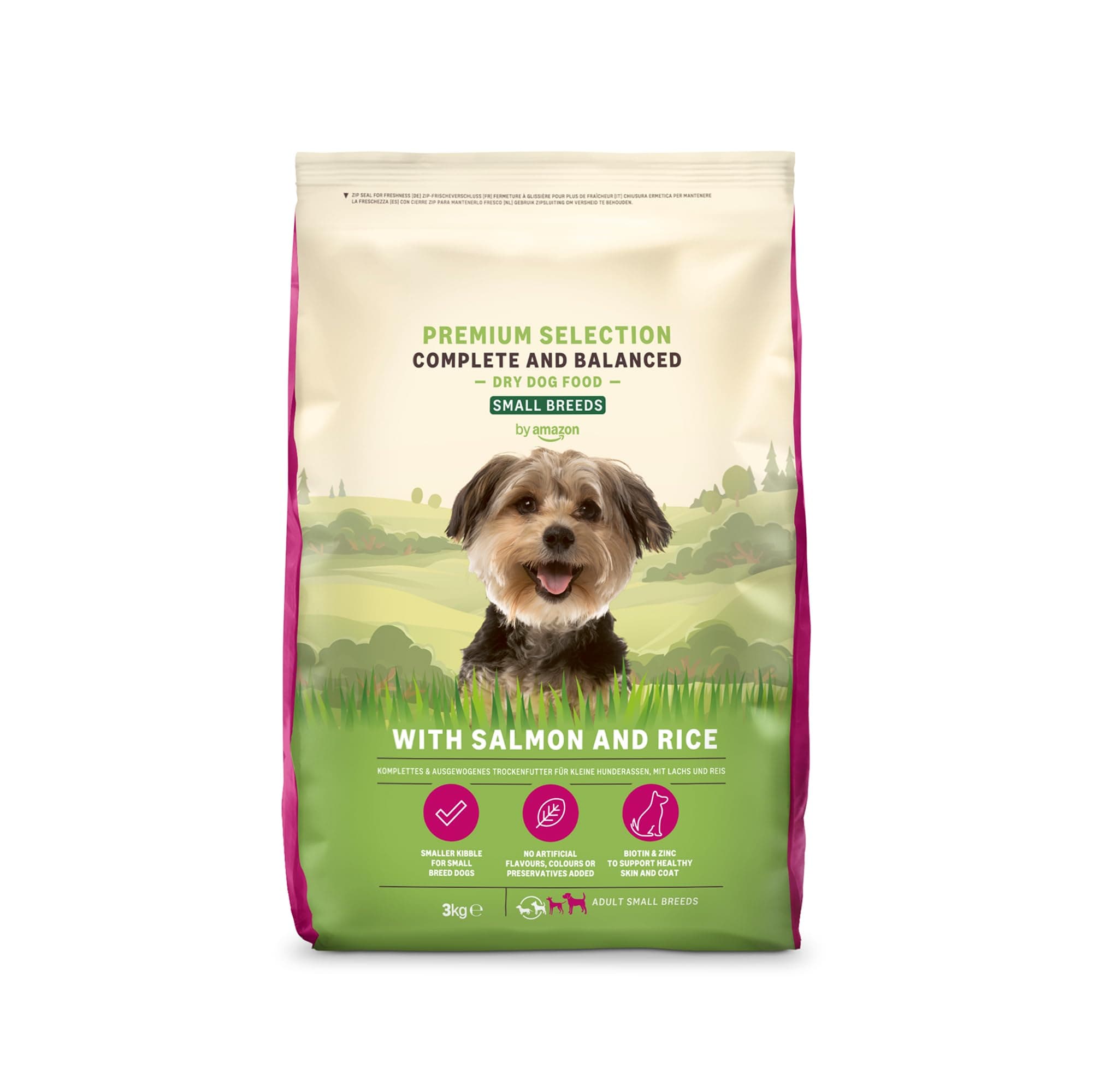by Amazon Complete Croquettes Complètes Pour Chiens Adultes, Saumon Et Riz, 3 kg (Lot de 1) (Anciennement une marque Lifelong, même produit)