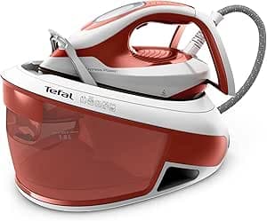 Tefal SV8110 Express Power steam generator, Powerful steam power, No-setting technology, Water tank 1.8 L, Vertical steam, Made in France, Eco Stand