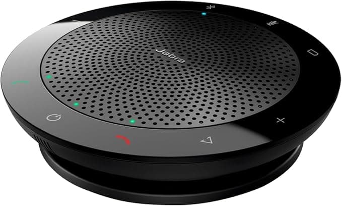Microsoft Jabra Speak 510 Speaker – Microsoft Certified Portable Conference Speaker with USB – Connectivity with Laptops, Smartphones and Tablets