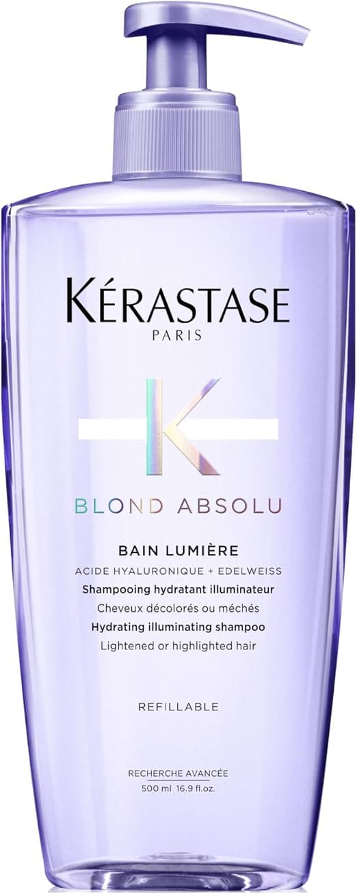 KÉRASTASE Blond Absolu - Moisturising & Illuminating Shampoo - For Blonde Hair - Highlighted, Bleached & Sensitized - With Hyaluronic Acid - Bain Lumière - 500 ml - Image 1