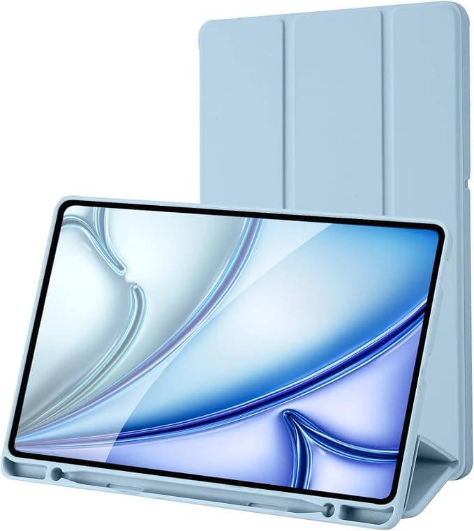 Case Compatible with Samsung Galaxy Tab S6 Lite 10.4 Inch 2024/2022/2020 SM-P620N/P625N/P610/P613/P615/P619 with Pen Holder, Protective Case, Auto Sleep/Wake (Sky Blue) - Image 1