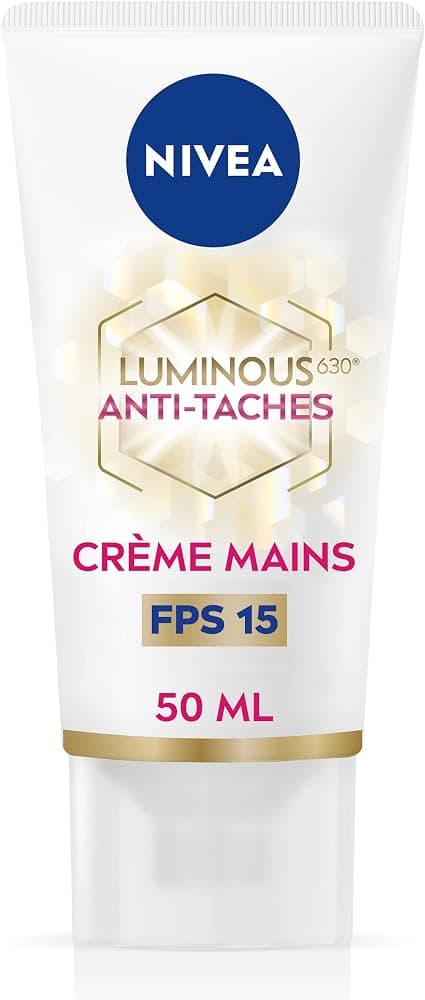 NIVEA Luminous 630 Hand Cream (1 x 50 ml), Anti Pigment Spot Hand Cream, Anti-Aging Moisturizing Hand Care SPF 15 - Image 1
