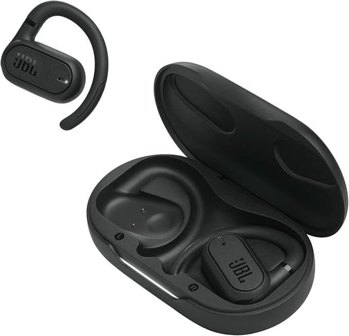 JBL Soundgear Sense, Air-Conductive Wireless Earbuds, JBL OpenSound Technology, IP54 Protection Rating, Up to 24 Hours of Battery Life - Black - Image 1