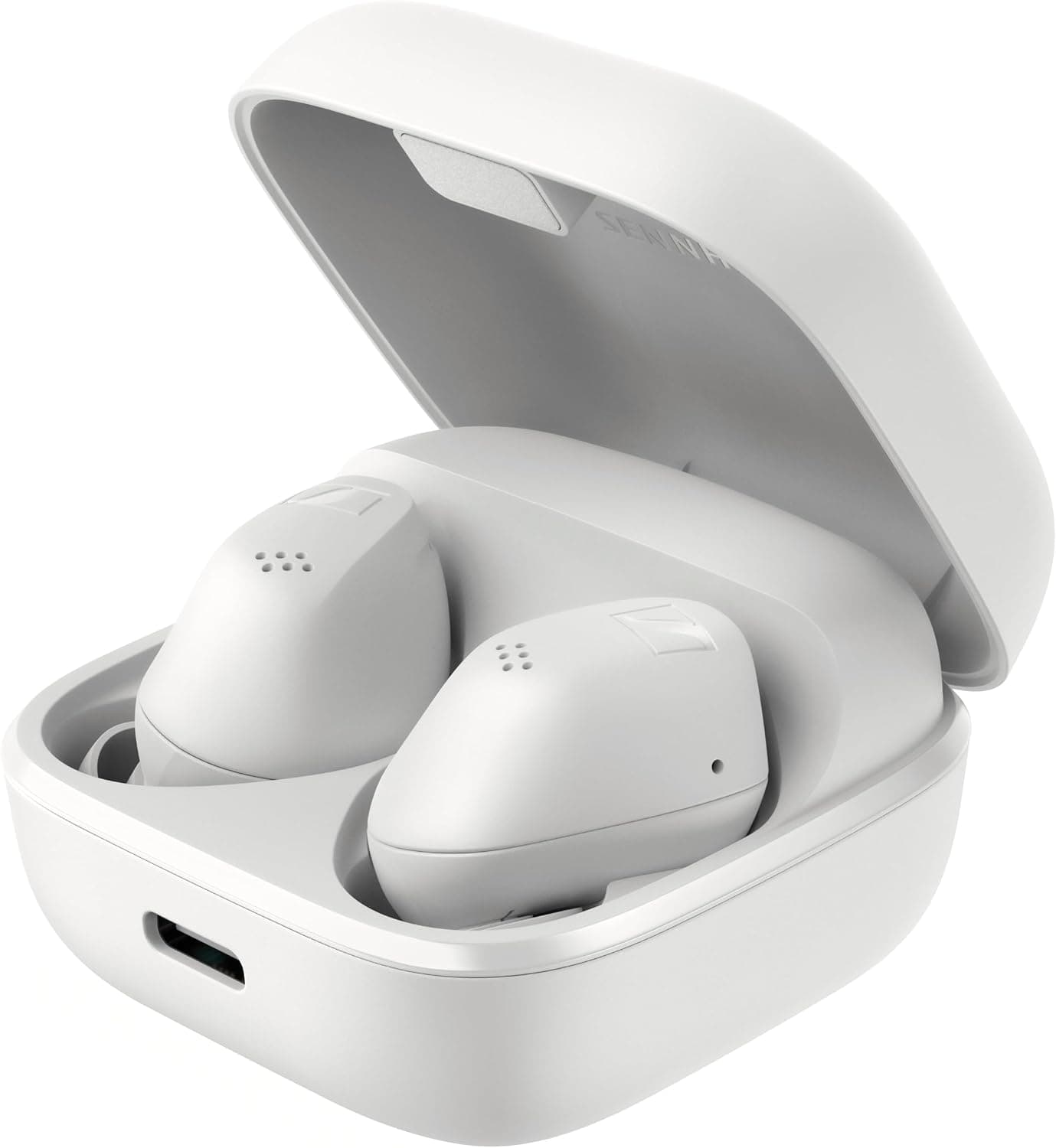 Sennheiser ACCENTUM Wireless Earphones - Ultra Comfortable Ergonomic Design and 28 Hours Battery Life for Continuous Listening - Crystal Sound with Hybrid ANC and Touch Interface - White - Image 1