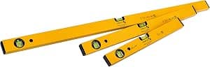 STABILA CLASSIC SET 70, set of 3 spirit levels: 100 cm, 60 cm, 40 cm, lightweight aluminium profile, Made in Germany