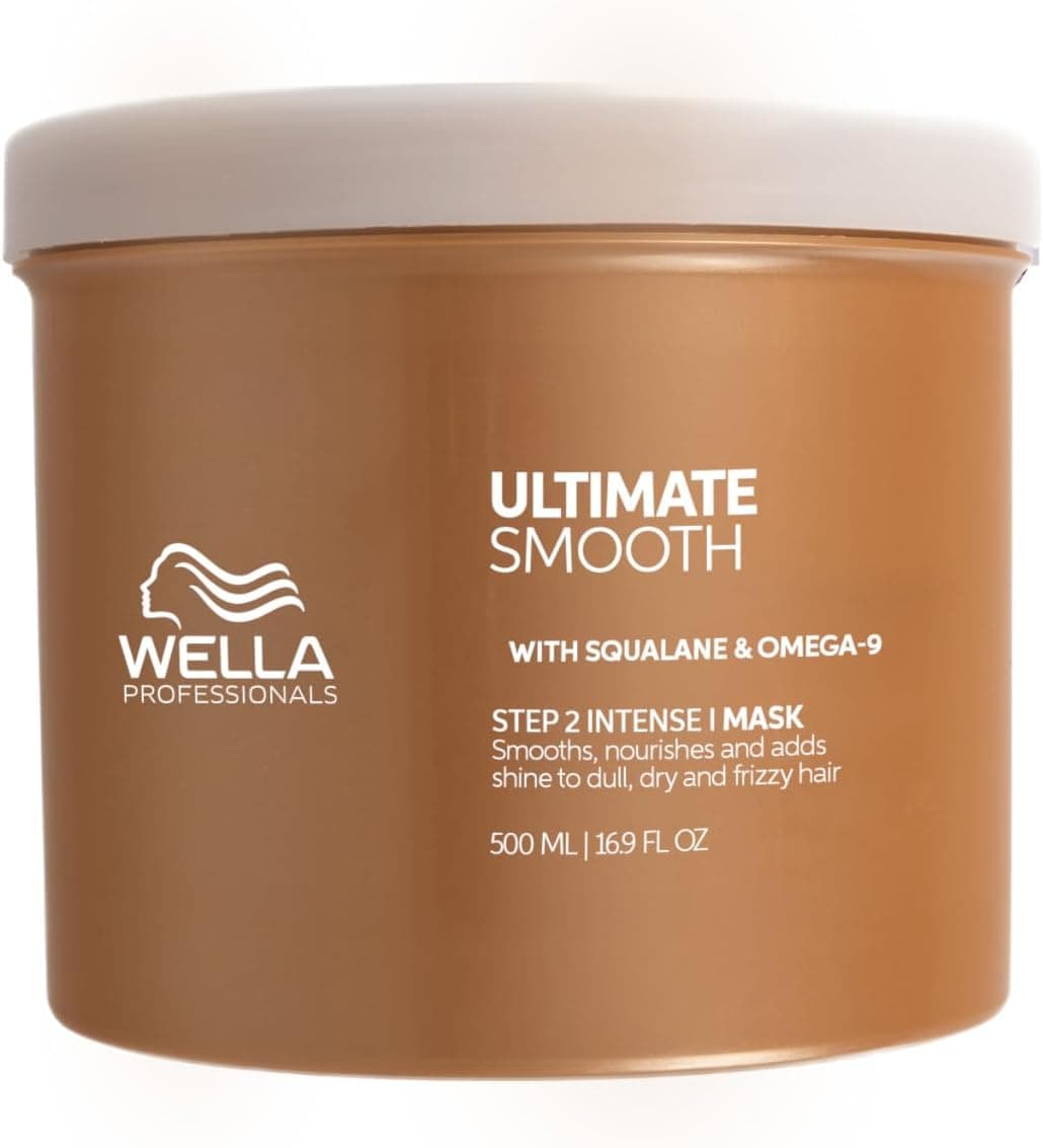 Wella Professionals Ultimate Smooth Nourishing Hair Mask with Squalane & Omega-9 for Dry, Dull, Frizzy Hair (500ml)