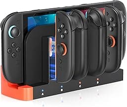 Nintendo Chargeur Station pour Nintendo Switch 2 - sans Fil Joy-Con et Contrôleurs avec Indicateur de Charge LED, Charge Rapide, arrêt Automatique - Station de Chargement du Contrôleur Switch 2