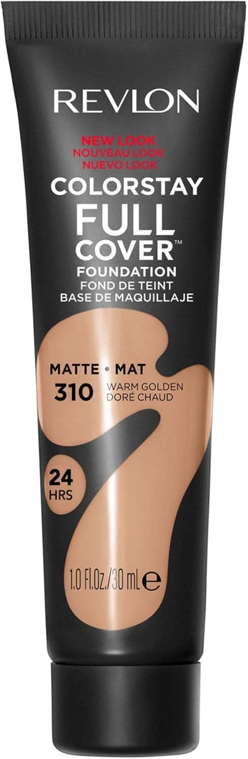 Revlon ColorStay Full Cover - Fond de Teint Couvrant Imperfections - Maquillage Teint - Couvrance optimale et fini mat - Résite à Toutes Épreuves - Effet Seconde Peau - 30ml - N310 Warm Golden - Image 1