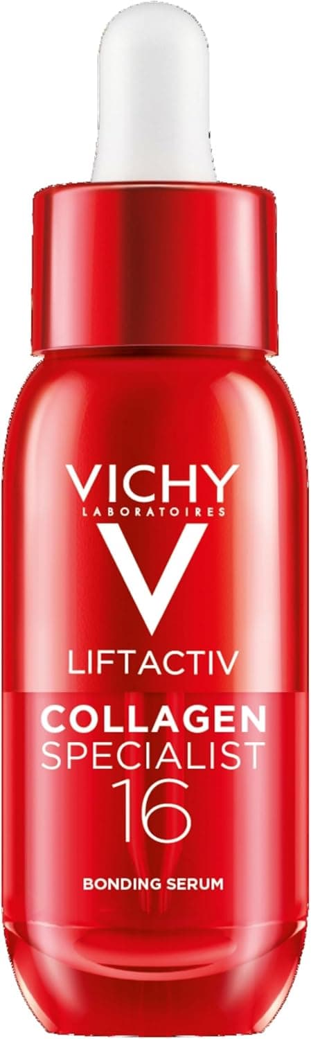 Vichy, Collagen Specialist 16, Sérum Visage, Soin Reconstituant Booster de Collagènes, Corrige les Signes de l'Âge et Améliore l'Aspect de la Peau, 30ml