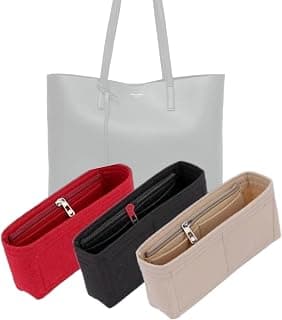 Organiseur de sac pour sac fourre-tout YSL Shopping N/S (32,5 x 35 x 10,5 cm) | Insert de sac personnalisé fait à la main | Doublure de sac en feutre de 2 mm | Façonneur de sac à main pour