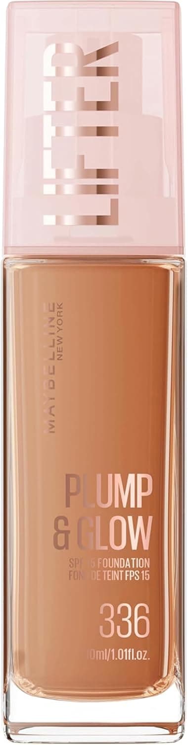 Maybelline New York Lifter Plump & Glow - Foundation - Plumps & Brightens Instantly - Even, Lifted & Radiant Finish - Shade 345 - 30ml - Image 1