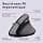 Trust Yuno Souris Ergonomique Sans Fil, Souris Verticale Rechargeable, Récepteur USB 2,4GHz, DPI Réglable (800-2400), Capteur Optique, 6 Boutons, 70% Plastique Recyclé, Macbook, Ordinateur, HP - Noir - Image 3