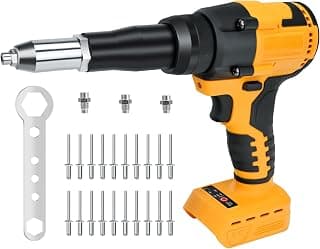 DEWALT Professional Rivet Gun for Dewalt 20V High Performance Electric Rivet Gun for Metal, Plastic, Leather (Batteries Not Included)