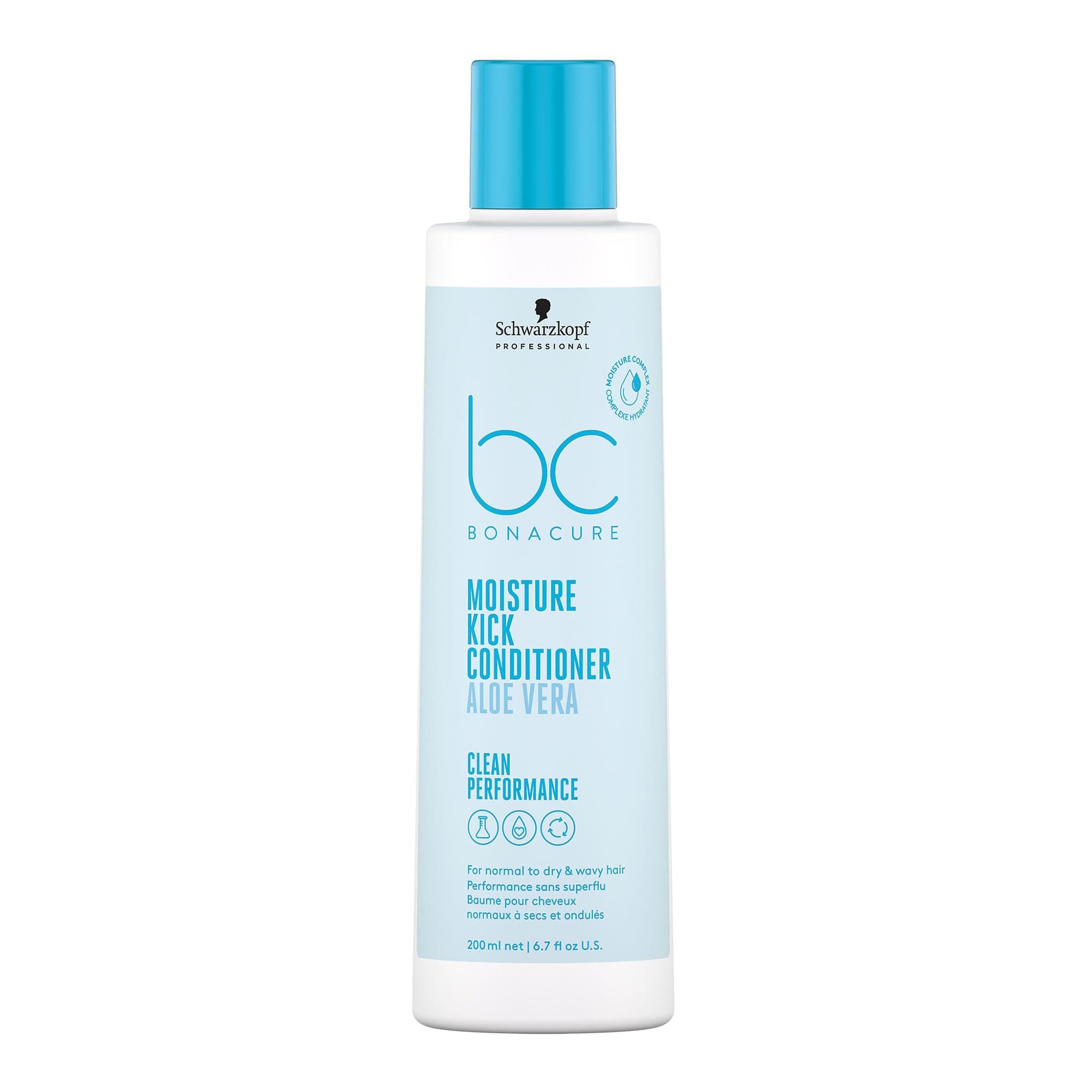 Schwarzkopf Professional Bonacure Moisture Kick Conditioner Normal Dry Hair Vegan Care Complex With Glycerol Better Manageability Elasticity Moisturizing Detangling 200ml - Image 9
