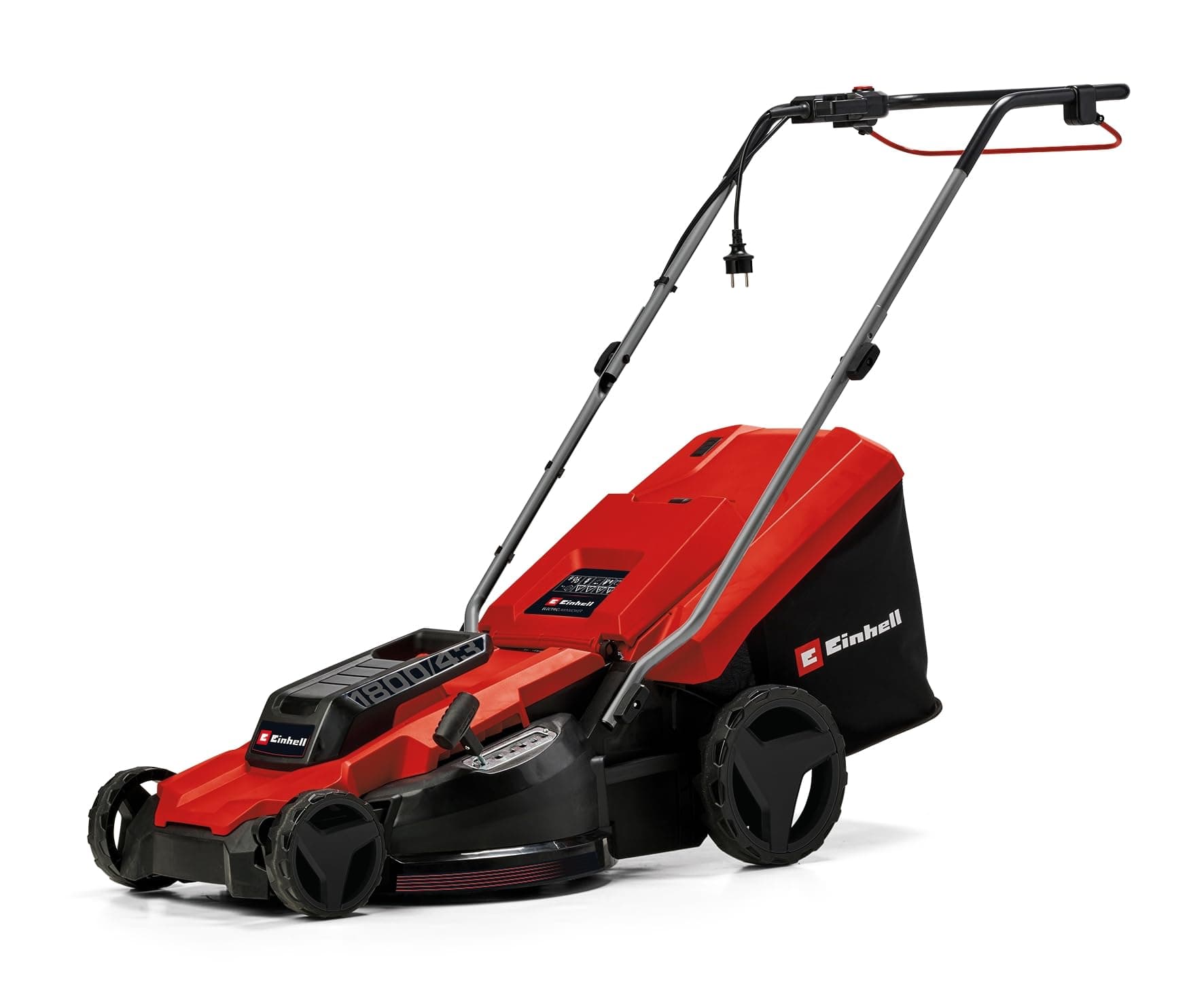 Einhell Electric lawn mower GC-EM 1800/43 (1800 W, Cutting width 43 cm, Up to 800 m², 50 L collector tray, central cutting height adjustment system from 20 to 65 mm) - Image 1