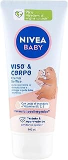 NIVEA Crème pour le corps et le visage pour bébé - Douce - 100 ml - Hydratante et nourrissante - Crème pour le corps de bébé - Crème pour le visage et le corps - Crème nourrissante pour nouveau-né