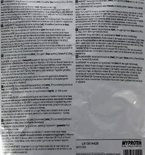 My Protein Impact Whey Protein Cinnamon Danish Flavour 1kg - Image 7