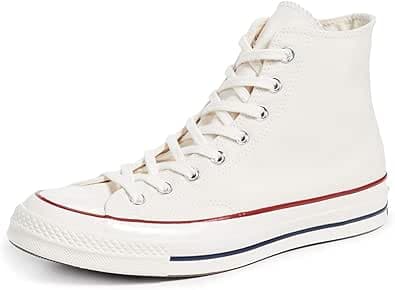 Converse Chuck Taylor 70 Hi, Unisex Adult Low-Top Trainers, Multicoloured, Parchment/Garnet/Egret 247, UK 10