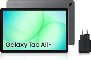 Samsung Galaxy Tab A11+ WiFi 11" 256Go, Tablette Android IA, Design Fin et Épuré, Écran 90Hz, RAM 8 Go, 4 Haut-Parleurs, Dolby Atmos, Gris, Chargeur Secteur Rapide 25W Inclus, Version FR