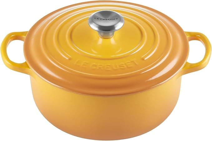 Le Creuset Signature Enamelled Cast Iron Casserole with Lid, 20 cm, Round, 2.4 L, 3.1 kg, Nectar, 21177206724430 - Image 1