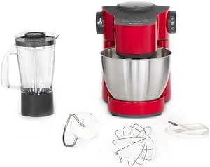 Moulinex QA311510 Pastry Mixer with Blender Wizzo Kneader Whisk Flex Electric Mixer 7 Speeds Pulse 1000 W Kitchen Red - Image 1