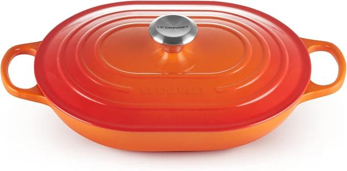 Le Creuset Signature Enamelled Cast Iron Rectangular Casserole with Assist Handle, 31x cm, 3.4 Liters, Volcanic, 21112310902430 - Image 1