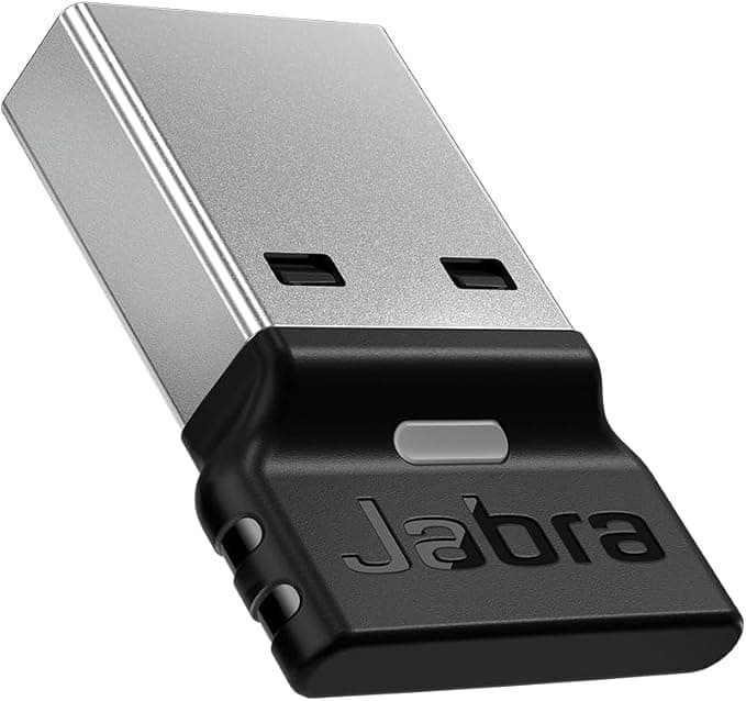 Jabra Link 390a UC USB-A Bluetooth Adapter - Optimised Connection for Jabra Bluetooth 5.3 Headphones, Plug and Play, 30m Range