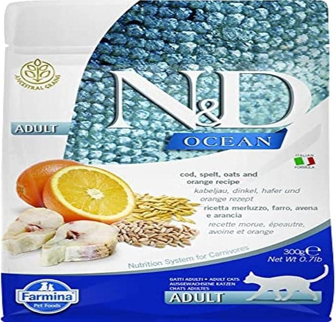 Farmina Ocean Cod Shoulder && Orange Cat Adult - 300g - Image 1