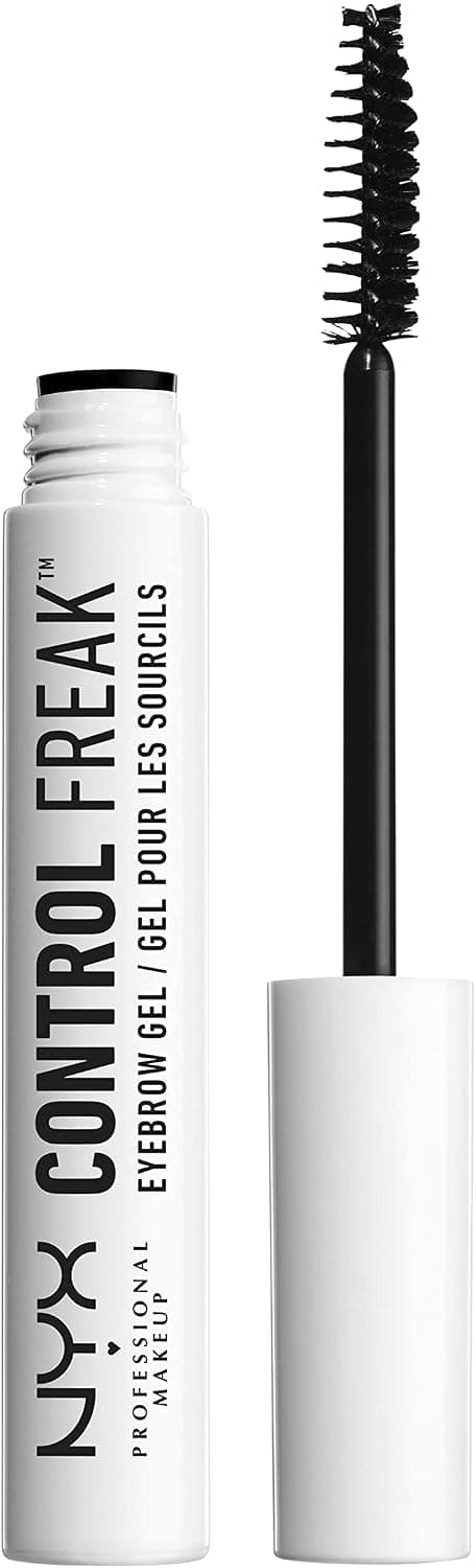 NYX Professional Makeup Control Freak Eyebrow Gel, Mascara with Clear Fixing Gel, Tame & Defined, Non-Sticky & Residue-Free, 10ml