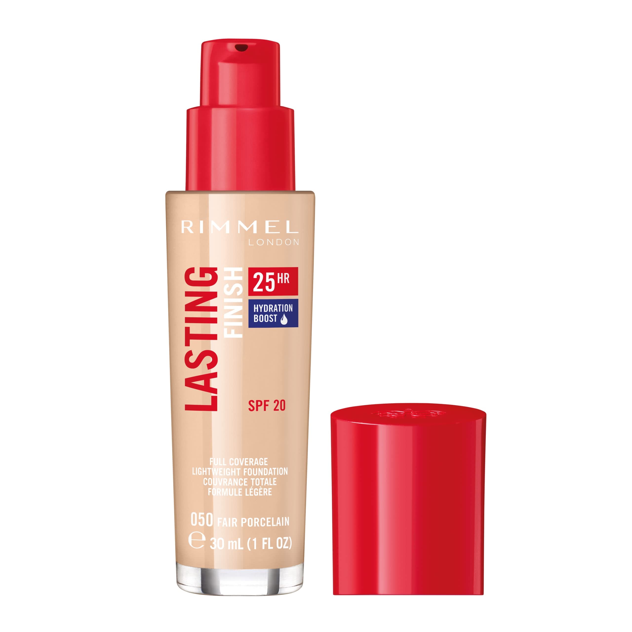 Rimmel - Fond de teint - Lasting Finish 25h - Couvrance totale - Longue tenue - Hydratation - 050 Porcelaine - Image 3