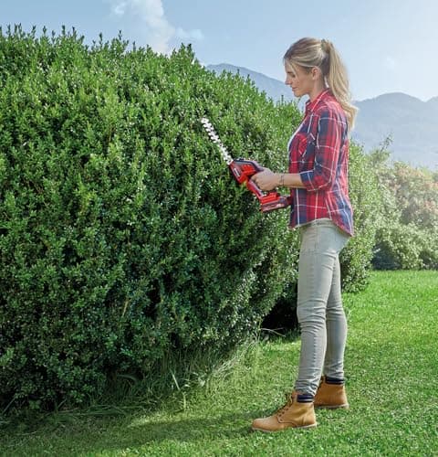 Einhell GE-CG 18/100 Li 3-in-1 Solo Power X-Change Cordless Lawn Shear (18 V, with 100 mm Grass Cutter Blade, 200 mm Busher Blade, Rake Tip, Without Battery) - Image 5