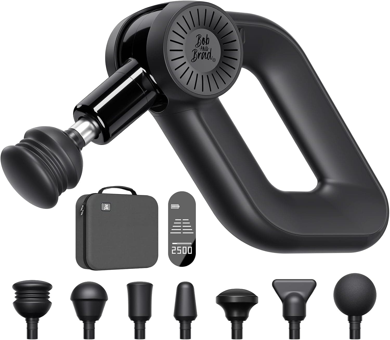 Bob and Brad D6 Pro Muscle Massage Gun with 16mm Amplitude and OLED Screen, Deep Tissue Massage Gun, Electric Massagers for Pain and Muscle Stiffness, Gift