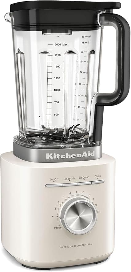 KitchenAid 5KSB2073EPL Pure Power Blender, Powerful Blender with 2L BPA-Free Bowl, 10 Speeds and Automatic Programs, Porcelain White - Image 1