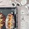 ICQN Enamelled Oven Tray 45.5 x 37.5 x 3 cm, Compatible with Bosch, Siemens, Constructa, Standard Oven Tray - Image 5