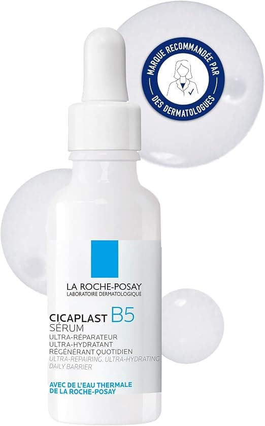 La Roche-Posay - Cicaplast B5 - Innovation Ultra-Repair Face Serum - Vitamin B5 10%, Hyaluronic Acid, Exfoliating HEPES - Moisturizing Face Serum for Dry and Sensitive Skin - Image 1