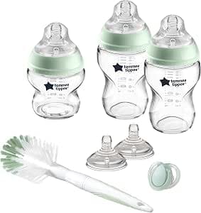 Tommee Tippee Closer to Nature Glass Baby Bottle Kit for Newborn