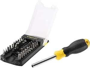 Stanley STHT0-70885 Screwdriver Bit Holder - 34 Bits Included Yellow/Black